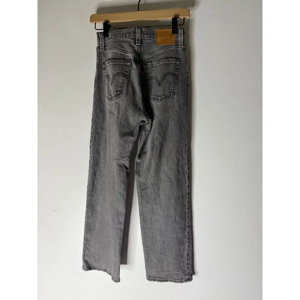 Levi's ribcage straight ankle grey jeans size 24 - Image 2
