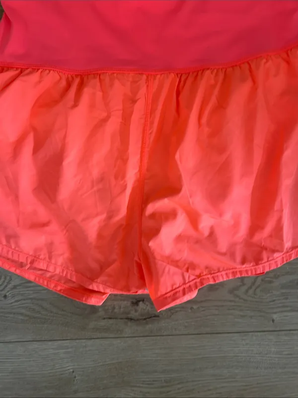 FREE PEOPLE Righteous Runsie workout Jumpsuit romper, Pink/Orange, Large, NWT - Image 5