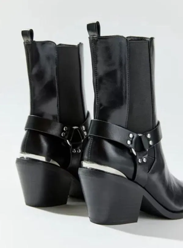 🆕 Urban Outfitters | Uo Lola Square Toe Boot | Black | Size: 8 - Image 3