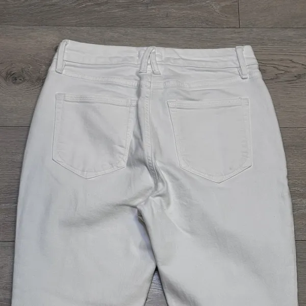 Good American Good Legs Crop White High Rise Skinny Jeans Size‎ 8 29 GLC046T - Image 5