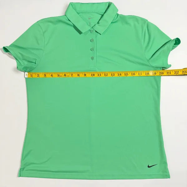 Women’s Green Nike Dri Fit Polo Size Large EUC - Image 5