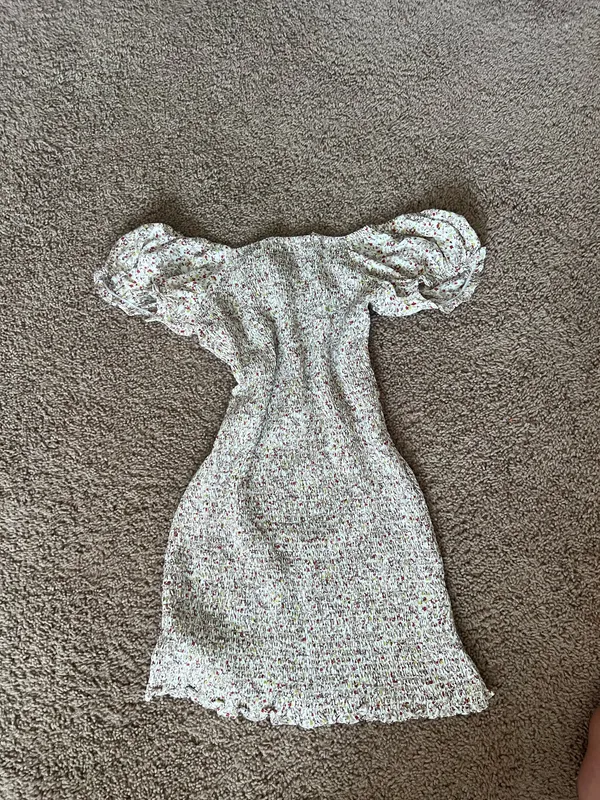 Floral Mini Dress White - Image 2