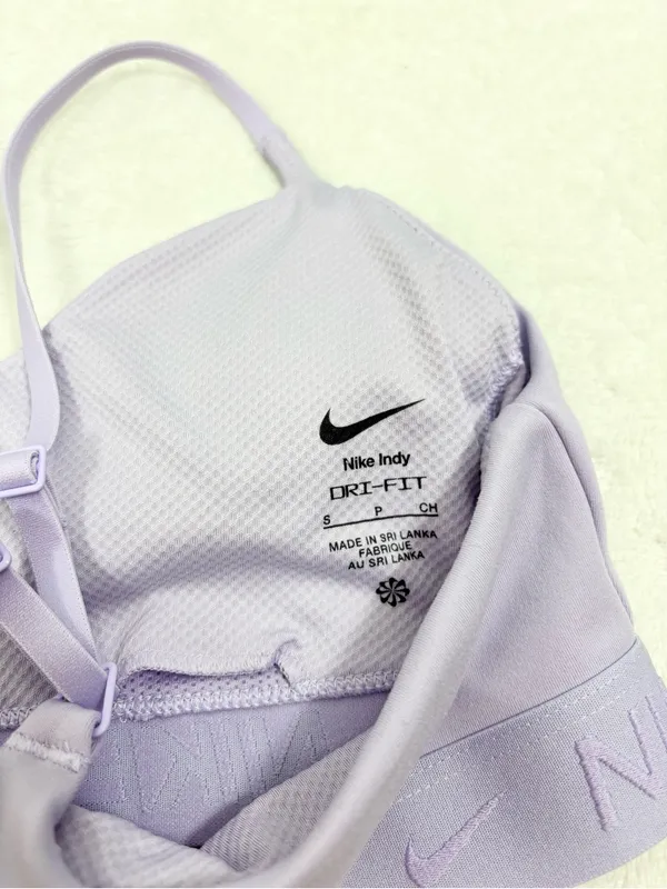 Nike Lavender Strappy Light Support Sports Bra Size S - Image 4