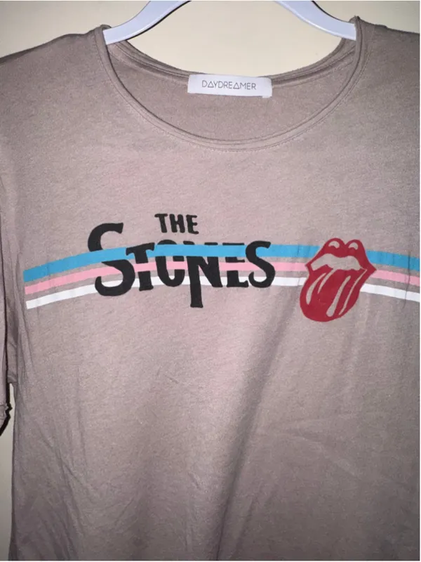 Daydreamer The Rolling Stones Graphic Tee, Size S, Beige - Image 2