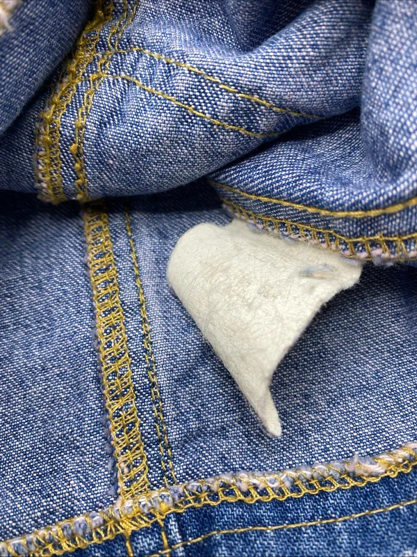 Vintage Y2K Jean Denim Cropped Button Vest Top By Paris Blues Originals XS Extra - Image 3
