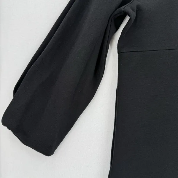 Free Assembly Women XL Black A Line Tunic Dress 3/4 Balloon Sleeve Minimalist - Image 4