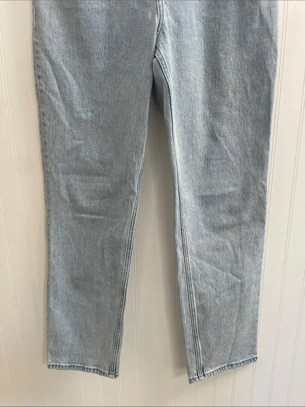 ABERCROMBIE & FITCH 90s Straight Ultra High Rise Crossover Waist Jeans Size 8/29 - Image 6