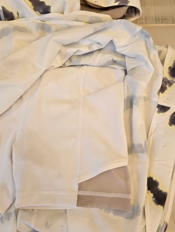 {2} Lululemon Court Crush Tennis Dress Traverse Yellow Multi White - Image 12