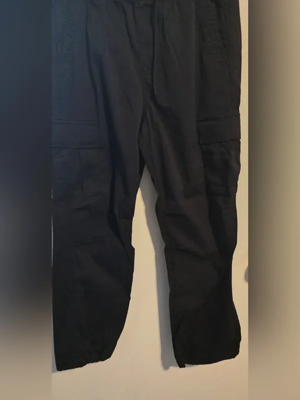 Hollister Wide-Leg Black Cargo Pants - Image 12