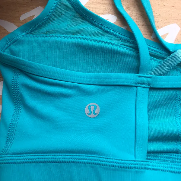 Lululemon Aqua Blue Sports Bra Size 6 - Image 6