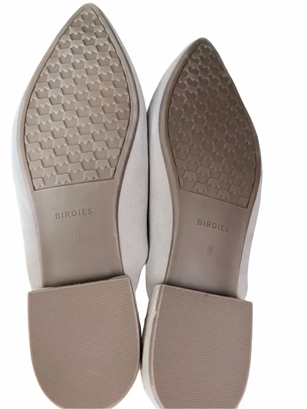 Birdies The Swan Light Gray Suede Mules size 8 - Image 7