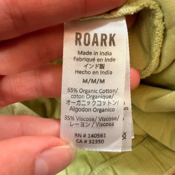 Roark Campover Pants Soft Lime Green Elastic Waist Tapered Leg Womens Medium - Image 7