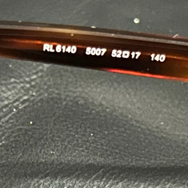 Ralph Lauren Brown tortoise Eyewear with Case frame and case only - Image 6