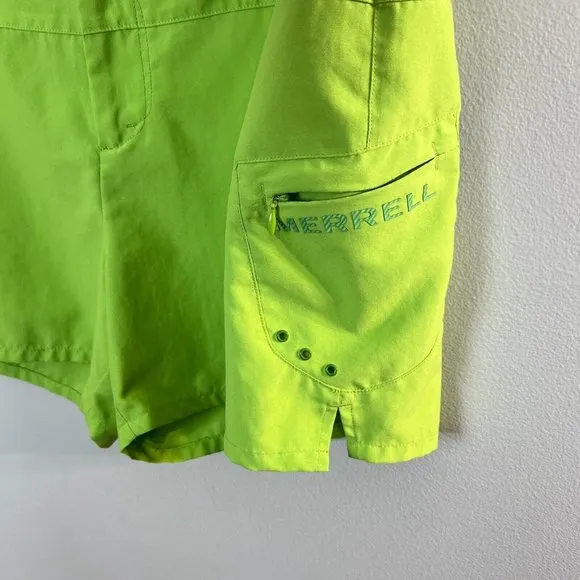 Merrell Shorts 12 Green‎ Outdoor Casual Zip Pocket Lightweight Womens - Image 4