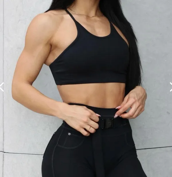 Bombshell High Neck Crop Bra - Image 3