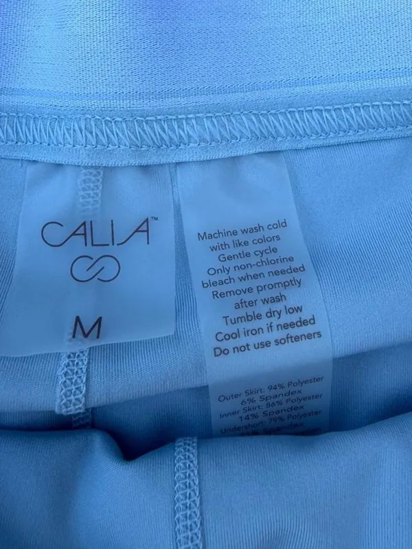 NWT Calia court collection light blue pleated mini skirt sz M #preppy #tennis - Image 5