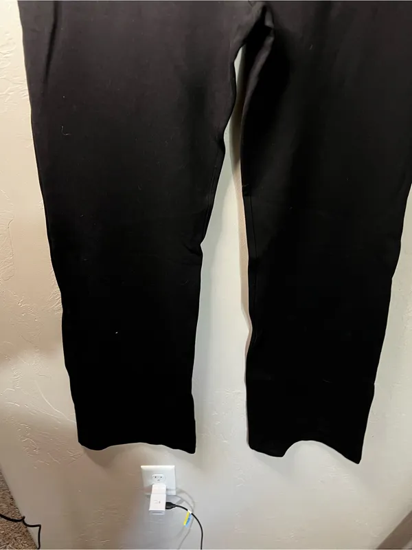 Betabrand Classic Bootcut Dress Yoga Pants Black Stretch Workwear Large L - Image 4