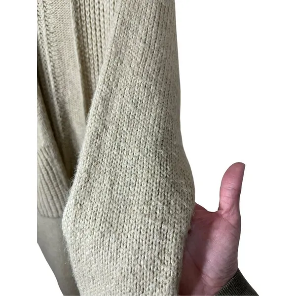 Topshop Womens Chunky Long Cardigan Sweater Tan Beige‎ Oversized 0-2P - Image 5