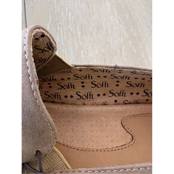 Sofft Leather Slip On Loafers Comfort Shoes Brown Womens 8M - Image 7