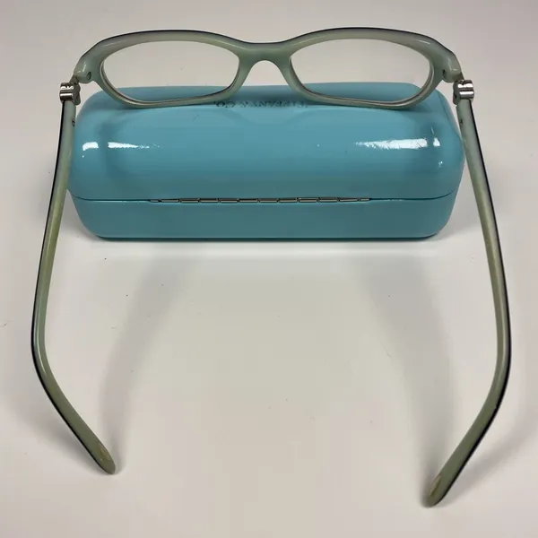Tiffany & Co Eyeglass Frame TF2034 8055 Black + Tiffany Blue Italy Case & Box‎ - Image 10