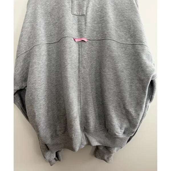 Free People Movement On Your Mark‎ Mock Neck Sweatshirt Gray Women's Size Small - Image 6
