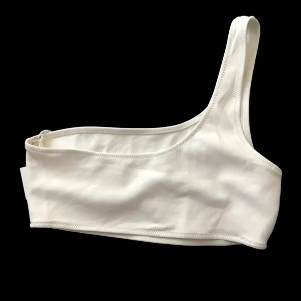 GOOD AMERICAN Women's Ivory Always Fits One Shoulder Bikini Top Size 2 (US M) - Image 3