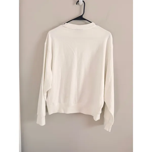PacSun The Wild Collective New York Yankees Sweatshirt Women XS Cream MLB Crew - Image 5