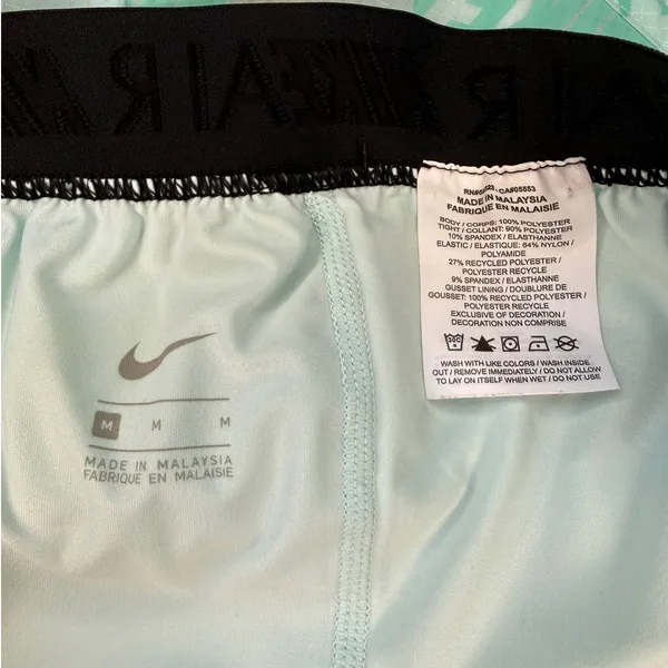 Nike Air 2-in-1 Athletic Running Shorts Lined Mint Green Womens Size Medium - Image 5