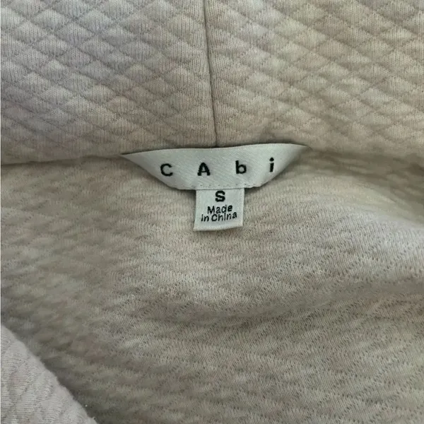 CAbi Moto Jacket Asymmetric Zip Quilted Collar Size S Style 913 - Image 2
