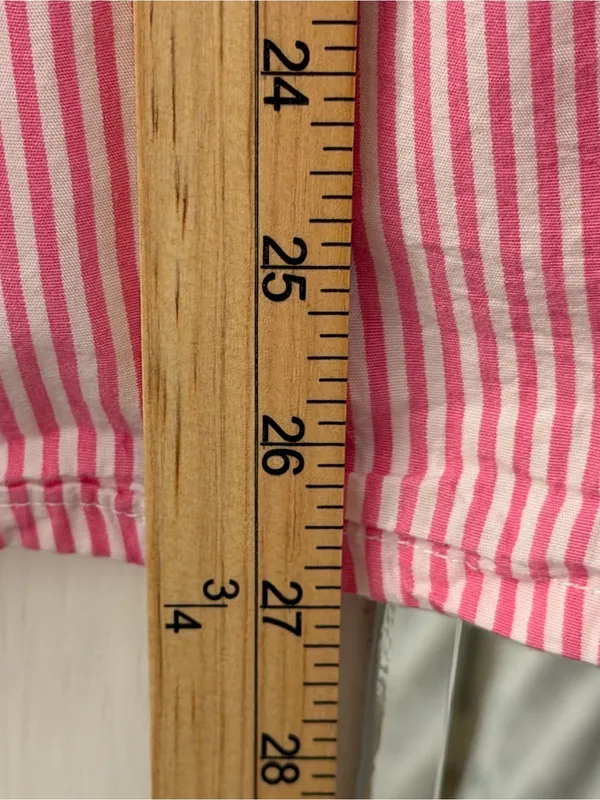 Princess Polly Pink & White Striped Button-Down Shirt - Image 7