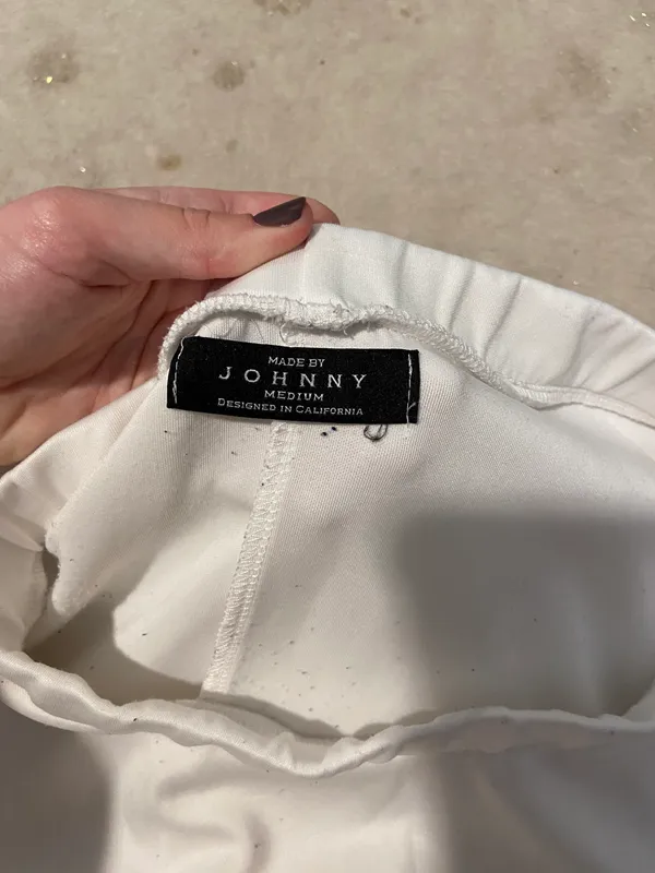 white cheer skirt with elastic band - Image 3