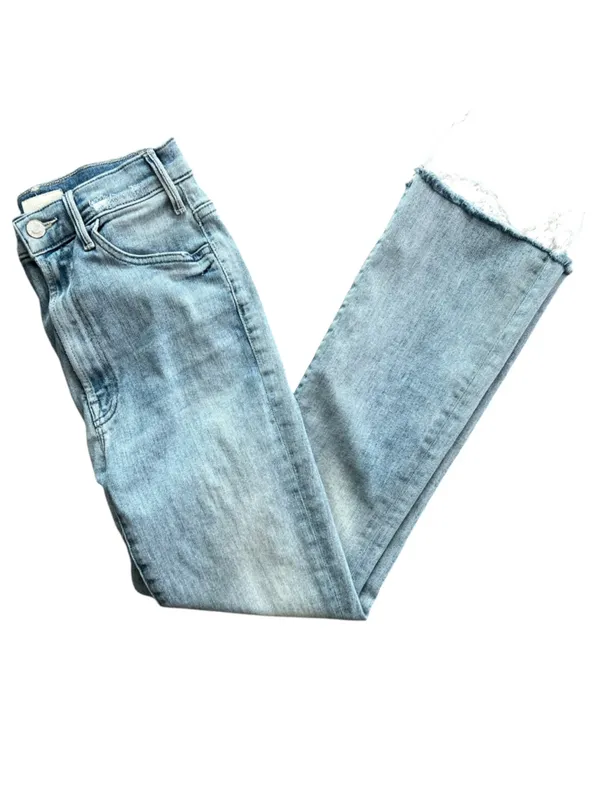 Mother Denim Women’s The Hustler Ankle Fray Cropped Jeans in Knock on Wood 26 - Image 11