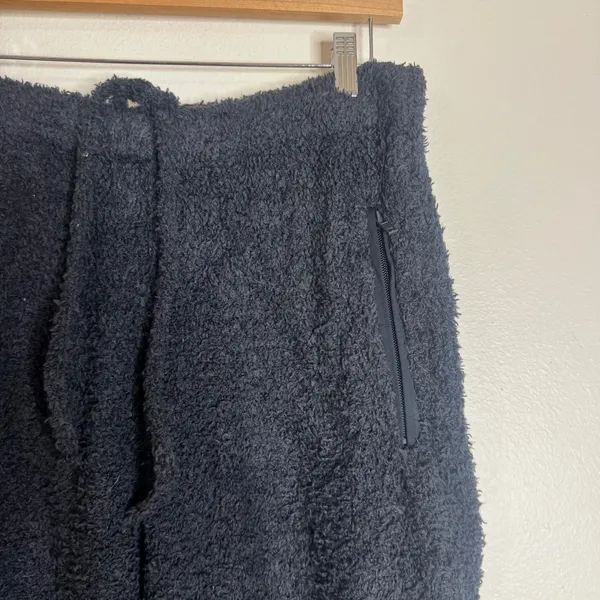 SKIMS Cozy knit jogger Women's Boucle Knit Pants Onyx Black S/M - Image 3