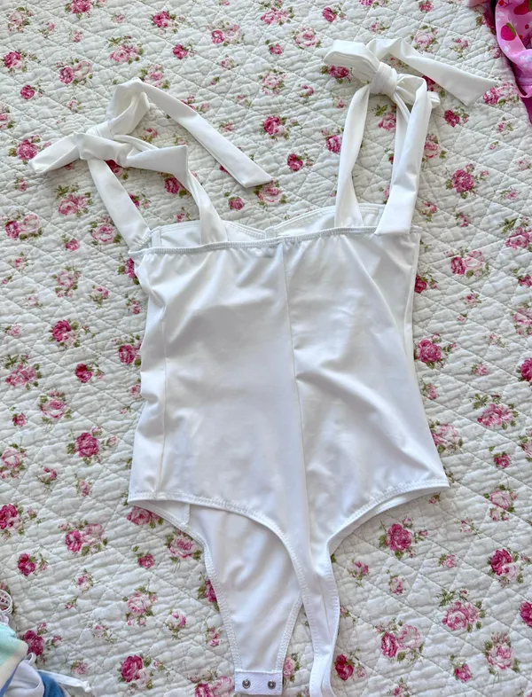 White Tank Bodysuit - Image 4