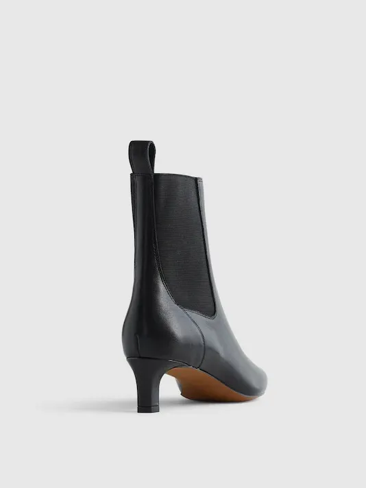 Madewell The Dimes Chelsea Boot Leather in Black Size 9 - Image 3