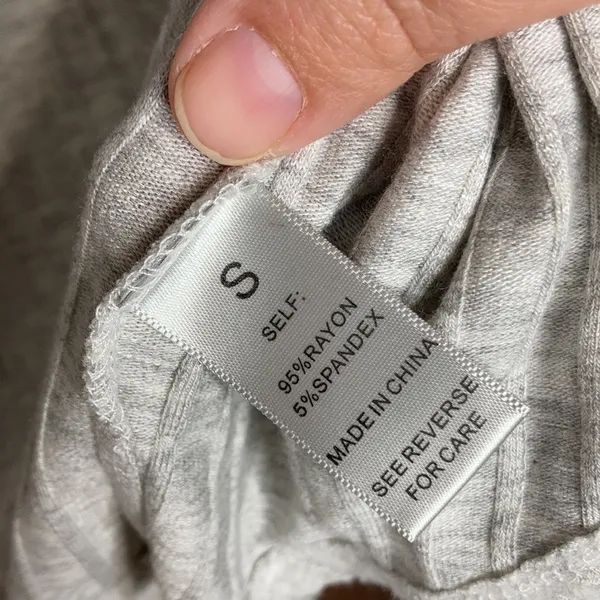 BKE by the buckle gray‎ ribbed open cardigan size small - Image 4