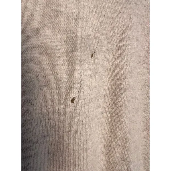 LL Bean Men Med‎ 100% Cashmere Crewneck Sweater Oatmeal Beige Heather - Image 3