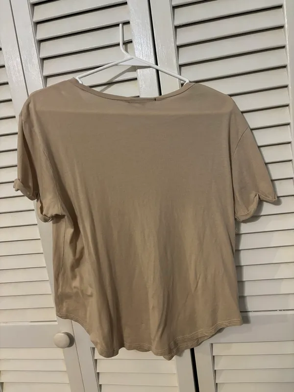 Beige shirt Tan Size L - Image 3