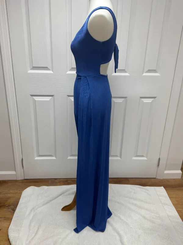 Lucy in the Sky - Blue One Shoulder Maxi Dress -Size XS‎ - NEW Without Tags. - Image 3
