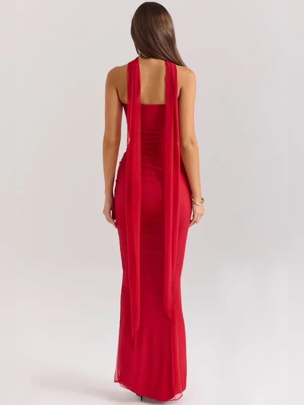 House of CB Cassidy Skirt Red Maxi - Image 2