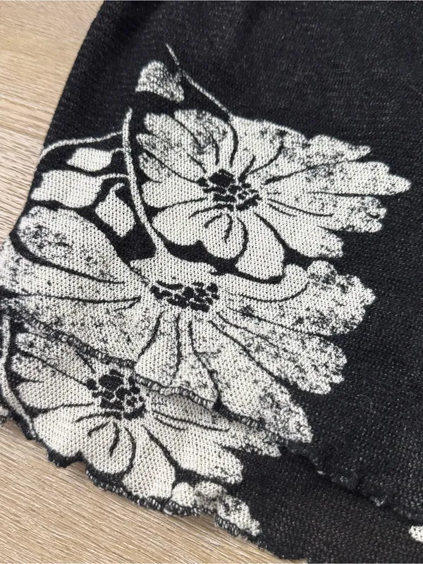 Free People Black Floral Strapless Tube Top - Image 3