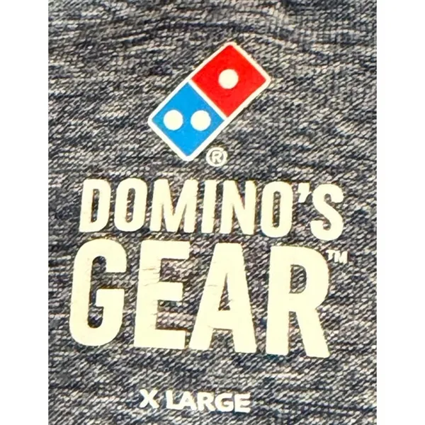 Dominos Gear Heather Gray Domino's Employee's Short Sleeve T-Shirt Size X Large - Image 3
