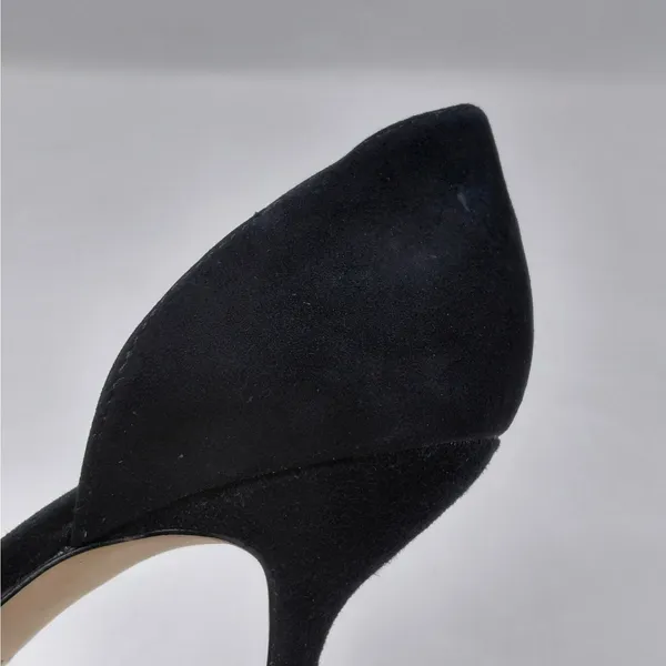 Kate Spade Pumps Size 8.5 Black Suede Coquette Quiet Luxury Heels Wedding Party - Image 4