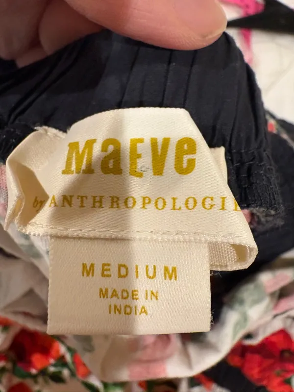 Maeve by Anthropologie Ditali Open-Back Tank Top poppies sz M new NWT - Image 5