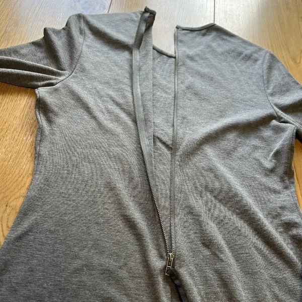 Armani Exchange Dress Charcoal Heather Size Large‎ Beaded Luxury Formal Wedding - Image 8