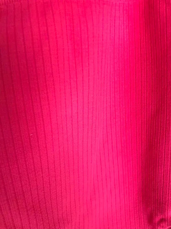 NIKIBIKI High Waisted Hot Pink Biker Shorts with Ribbing - Image 4