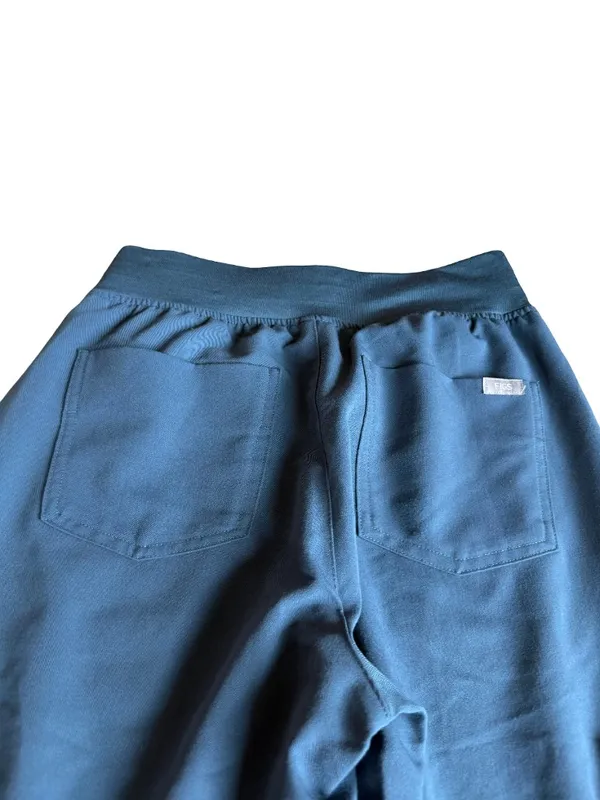 Figs Technical Collection Slate Blue Jogger Scrub Pants Zip Cargo Small Women's - Image 10