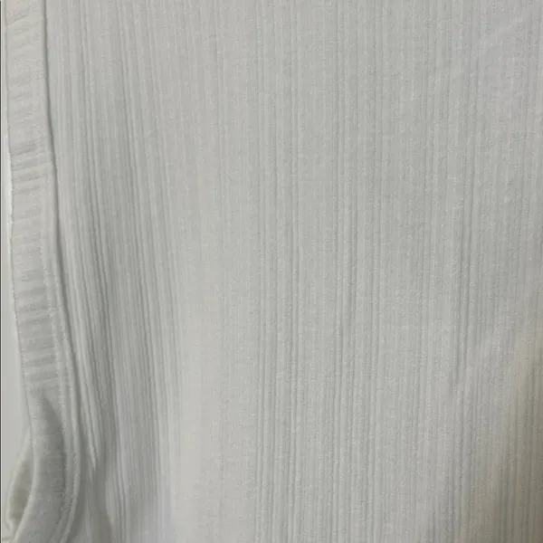 GAP Cream Ribbed V-Neck Tank - Image 6