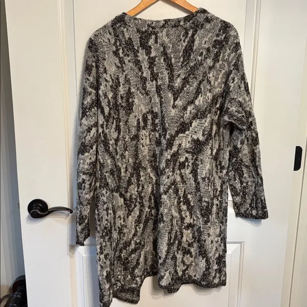 Lucky Brand Black and Gray Women's Cardigan - Image 3