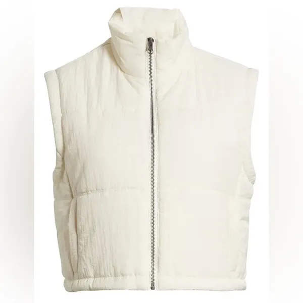 🤍Thread & Supply Cropped Puffer Vest – Ivory🤍 ~Size Medium ☀️like new cond - Image 2